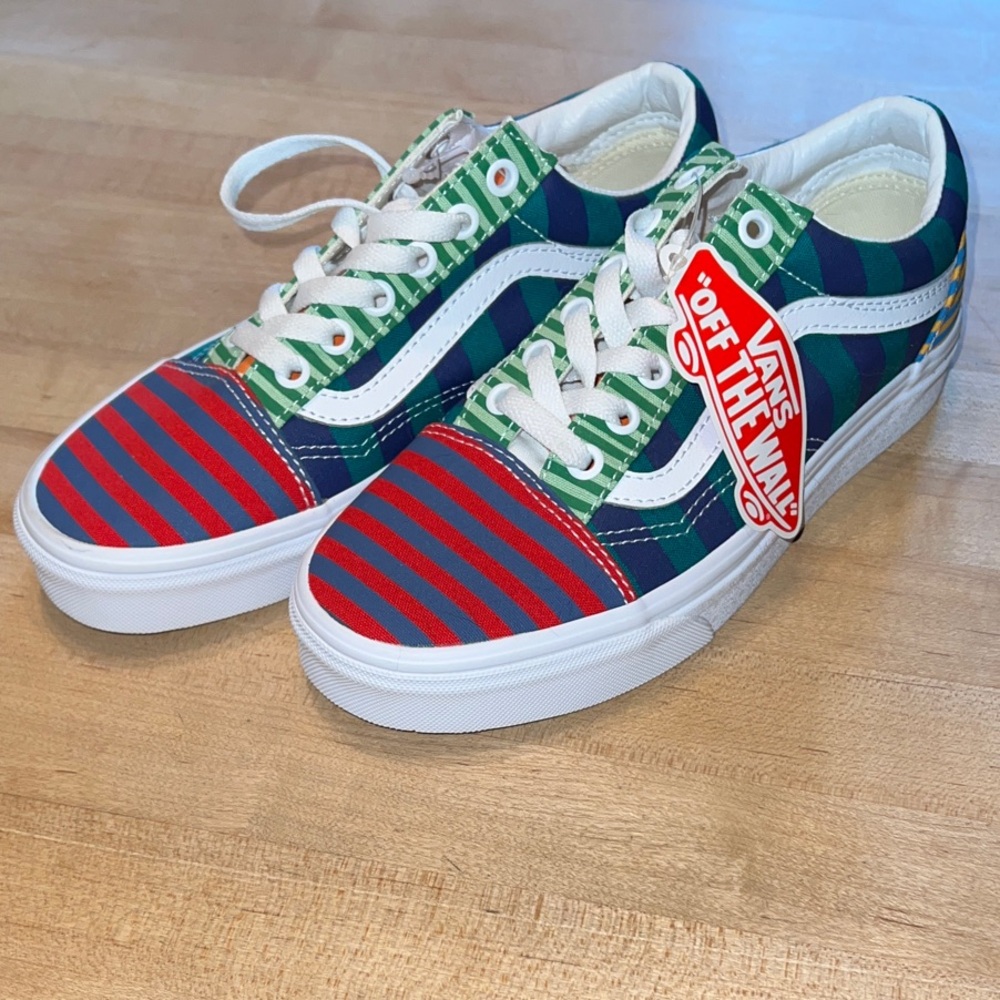 Vans Kids Multicolored Striped Sneakers